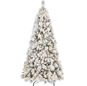 4ft PVC Hard Needle Mixed Flocked Tree (Option: 4feet PVC hard flannel tree)
