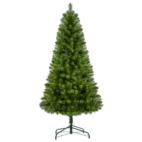 7FT Unlit Artificial Christmas Tree With 775 Tips, Full PVC Branches, Classic Green Holiday Tree With Sturdy Metal Stand For Indoor Home Decorati (Color: green)